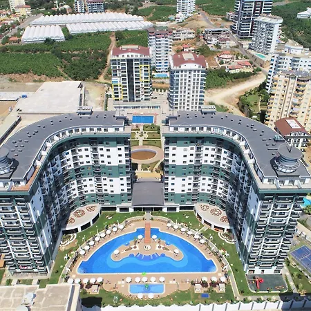 Apartmán 0212 Serenity махмутлар с двумя спальнями в комплексе с инфраструктурой 5звезд *